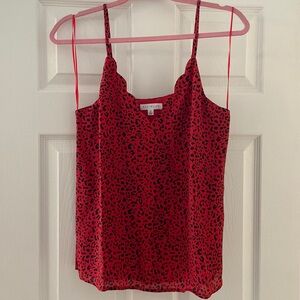 Red Leopard Top